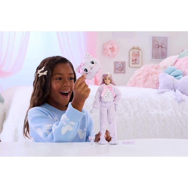 Barbie Cutie Reveal Kit mit 10 Accessoires und Accessoires – Farbwechselspiel