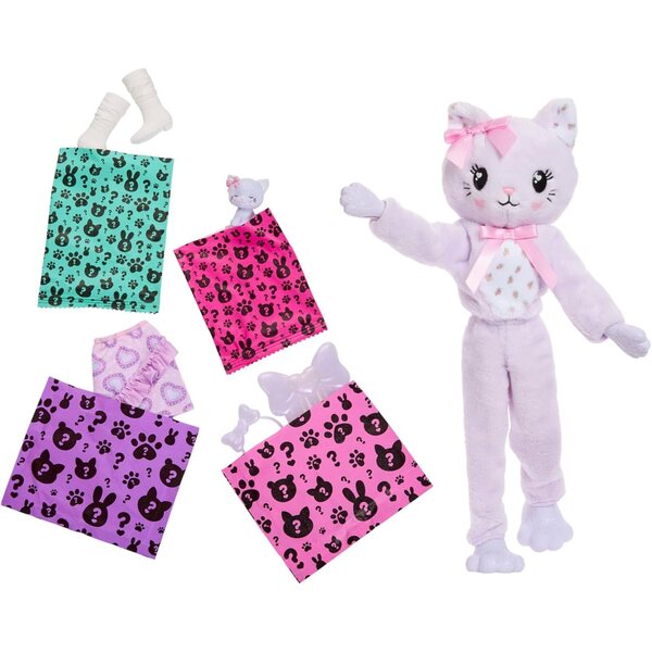 Barbie Cutie Reveal Kit mit 10 Accessoires und Accessoires – Farbwechselspiel