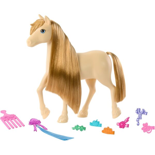 Barbie Mysteries Cavallo con Manto Lungo e Accessori per Styling Creativo