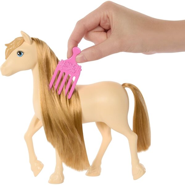 Barbie Mysteries Cavallo con Manto Lungo e Accessori per Styling Creativo