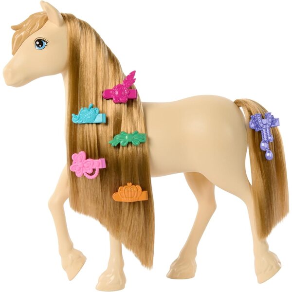 Barbie Mysteries Cavallo con Manto Lungo e Accessori per Styling Creativo