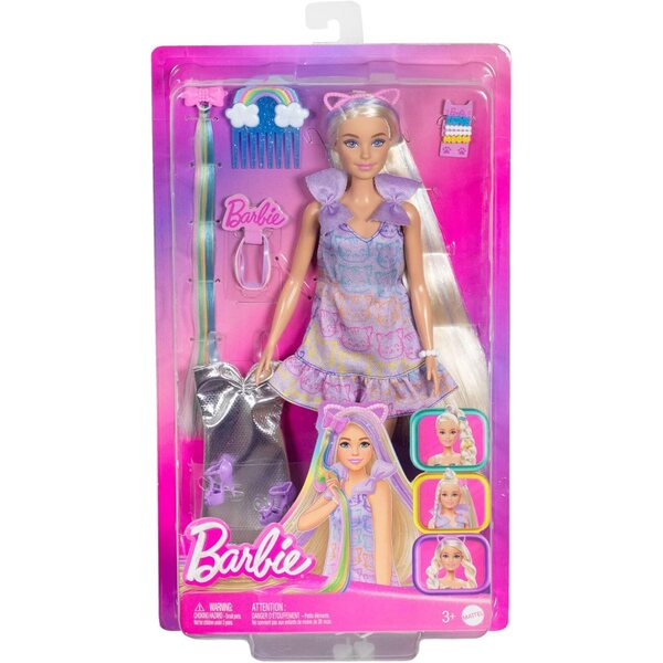 Barbie Fun & Fancy Puppe con Accessori, Capelli Lunghi Biondi e 2 Look Moda