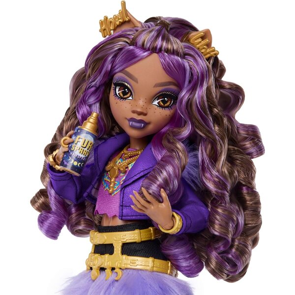 Monster High Clawdeen Wolf con Wolfskind Crescent e 7 Accessori Moda e Storie