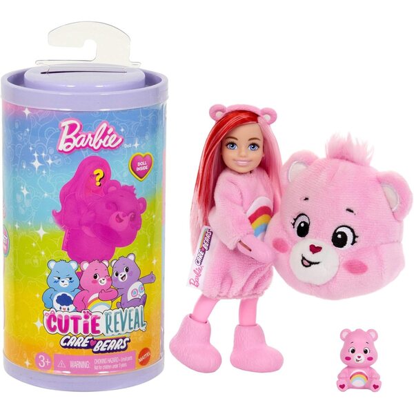 Barbie Cutie Reveal Chelsea – Puppe mit Plüschkostüm und 6 Überraschungen zum Entdecken