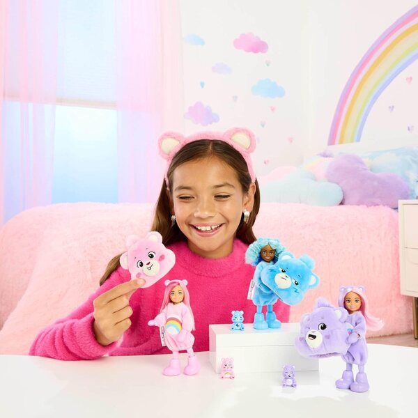Barbie Cutie Reveal Chelsea – Puppe mit Plüschkostüm und 6 Überraschungen zum Entdecken