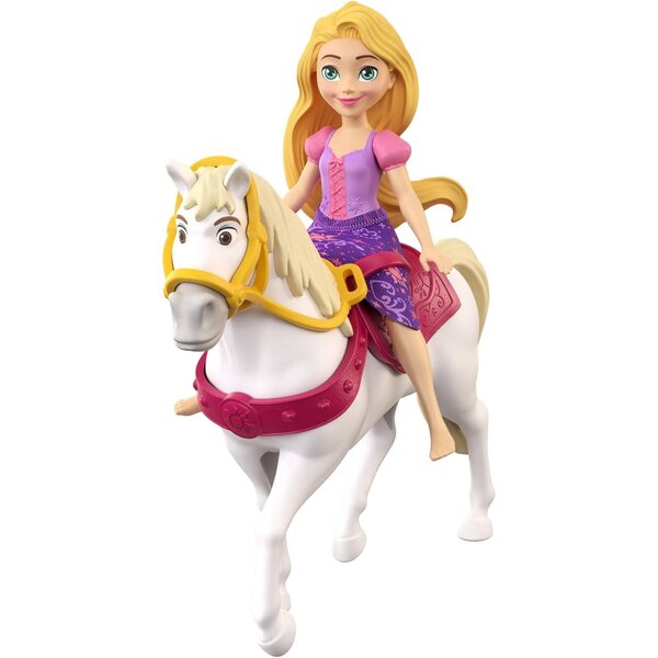 Mattel Disney Princess Rapunzel 4-teilig mit Flynn, Mutter Gothel und Maximus