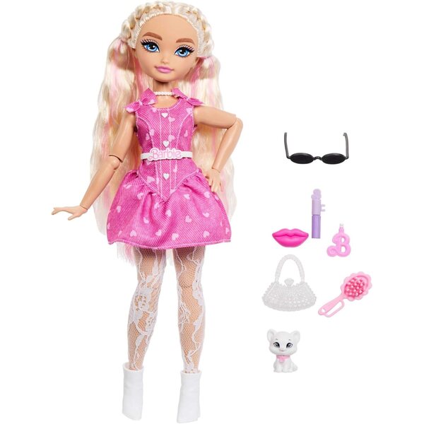 Barbie Dream Besties Malibu: Babe-Model mit Make-up-Accessoires und trendiger Kleidung