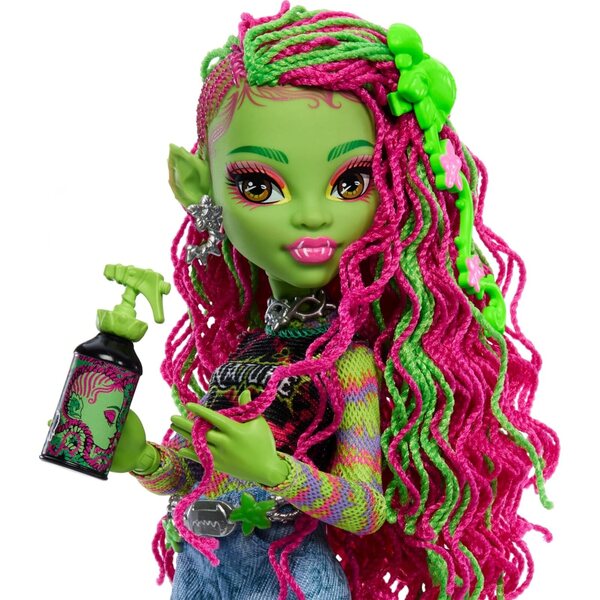 Monster High Venus McFlytrap mit Kaukatze und Zubehör für gruselige Abenteuer