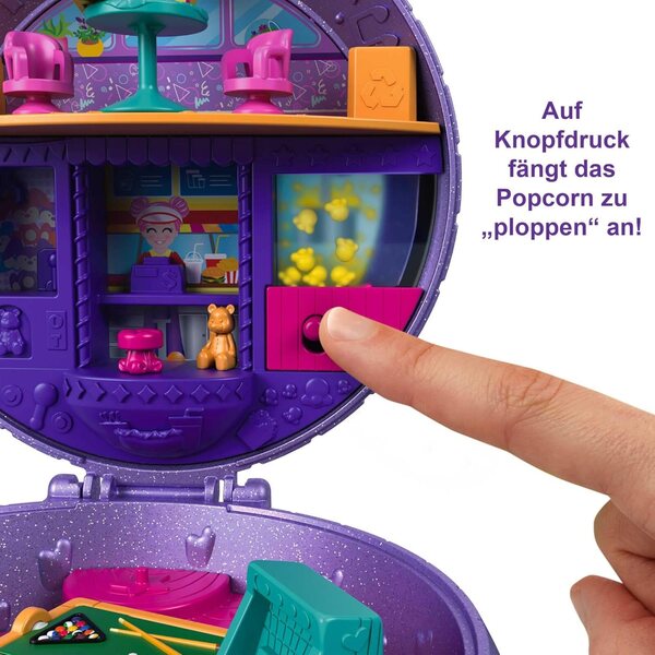 Polly Pocket Game Set HCG24 Skateboard mit Micro-Puppen und 15 Zubehörteilen