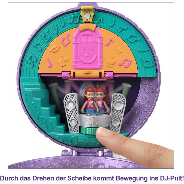 Polly Pocket Game Set HCG24 Skateboard mit Micro-Puppen und 15 Zubehörteilen
