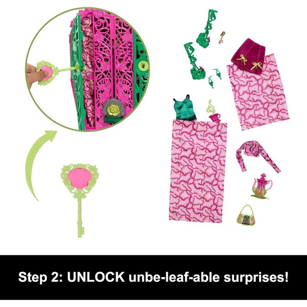 Monster High Skulltimate Secrets Garden Mysteries: Venus McFlytrap mit Garderobe und über 19 Überraschungen