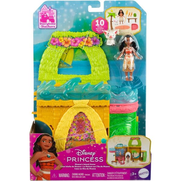 Mattel Disney Princess Moana Storytime Stackers - Casa delle Bambole e Accessori
