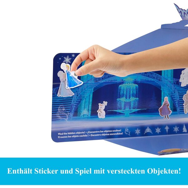Mattel Disney La Regina delle Nevi Elsa Spin & Reveal con 11 Sorprese e Accessori