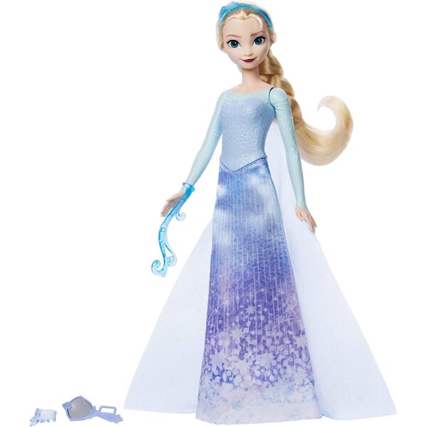 Mattel Disney La Regina delle Nevi Elsa Spin & Reveal con 11 Sorprese e Accessori