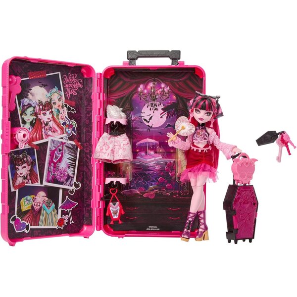 Monster High Skulltimate Secrets Draculaura mit über 19 Zubehörteilen und Koffer