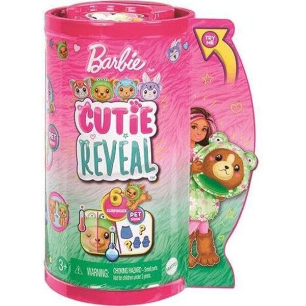 Barbie Cutie enthüllt Chelsea mit 6 Überraschungen, Mini-Plüschtieren und farbenfrohen Outfits für Kinder ab 3 Jahren