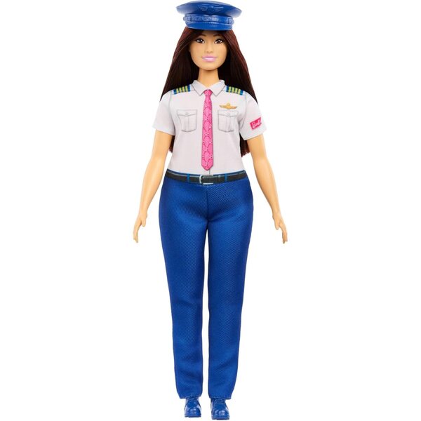 Barbie-Pilotin mit abnehmbarer Kleidung und Zubehör für kreatives Rollenspiel