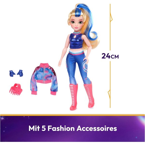 Unicorn Academy Isabel Poupée à habiller 24 cm con 5 accessori originale serie Netflix