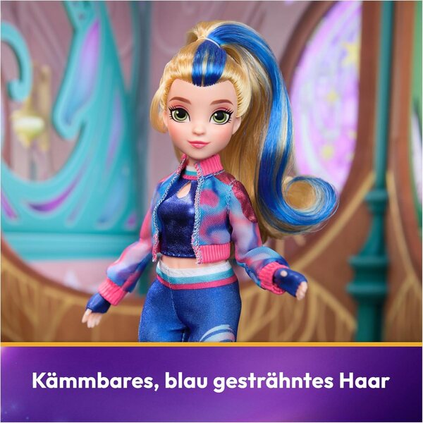 Unicorn Academy Isabel Poupée à habiller 24 cm con 5 accessori originale serie Netflix