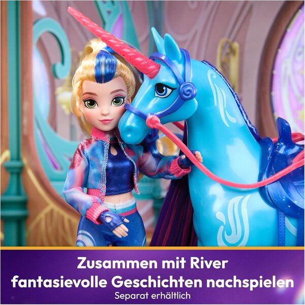Unicorn Academy Isabel Poupée à habiller 24 cm con 5 accessori originale serie Netflix