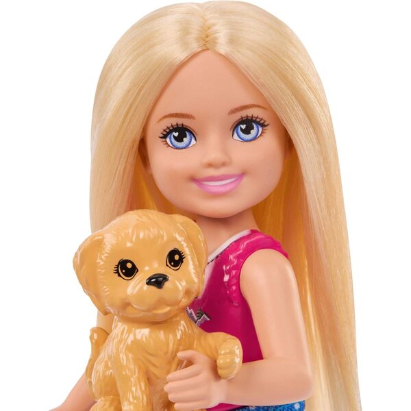 Barbie Chelsea Avventura nella Natura con Accessori Camping e Cane - Set da Gioco