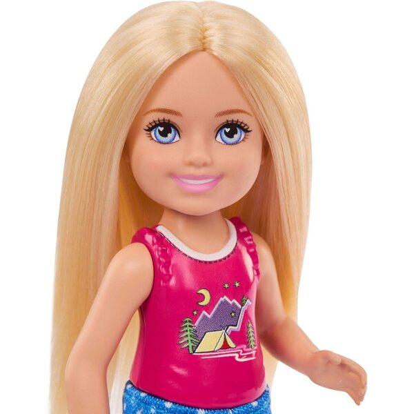 Barbie Chelsea Avventura nella Natura con Accessori Camping e Cane - Set da Gioco