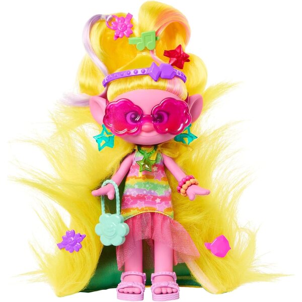 Mattel DREAMWORKS TROLLS Viva Hairsational enthüllt 15 Mode- und Haaraccessoires