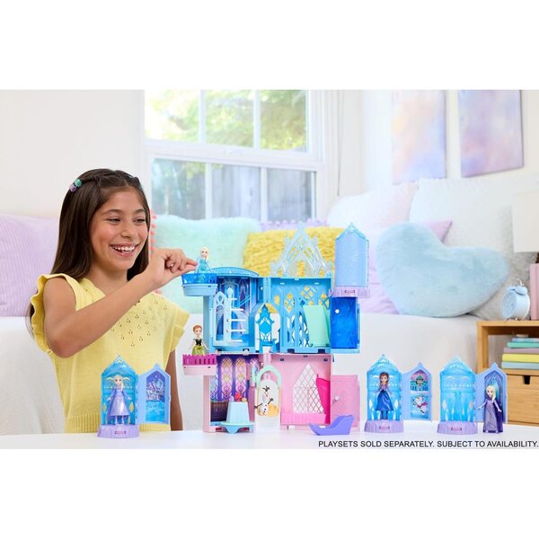 Mattel Disney Frozen Ice Castle Spin Surprise – Minipuppen und magische Spielsets