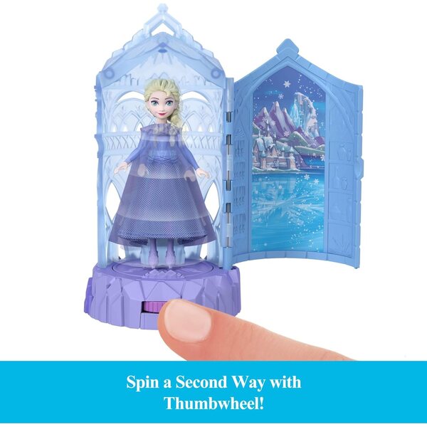 Mattel Disney Frozen Ice Castle Spin Surprise – Minipuppen und magische Spielsets
