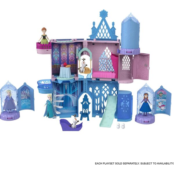 Mattel Disney Frozen Ice Castle Spin Surprise – Minipuppen und magische Spielsets