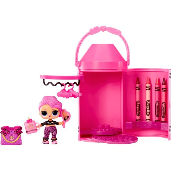 L.O.L. Surprise Loves CRAYOLA Color Me Studio – Kunststudio mit über 30 Überraschungen und Puppen