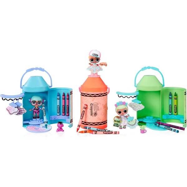 L.O.L. Surprise Loves CRAYOLA Color Me Studio – Kunststudio mit über 30 Überraschungen und Puppen
