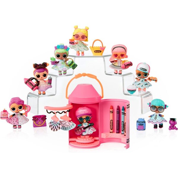 L.O.L. Surprise Loves CRAYOLA Color Me Studio – Kunststudio mit über 30 Überraschungen und Puppen