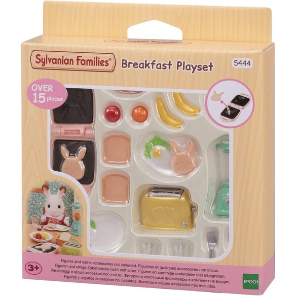 Sylvanian Families Frühstücksset mit Toaster und Küchenzubehör für Kinder