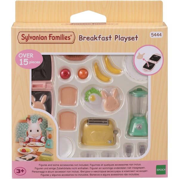 Sylvanian Families Frühstücksset mit Toaster und Küchenzubehör für Kinder