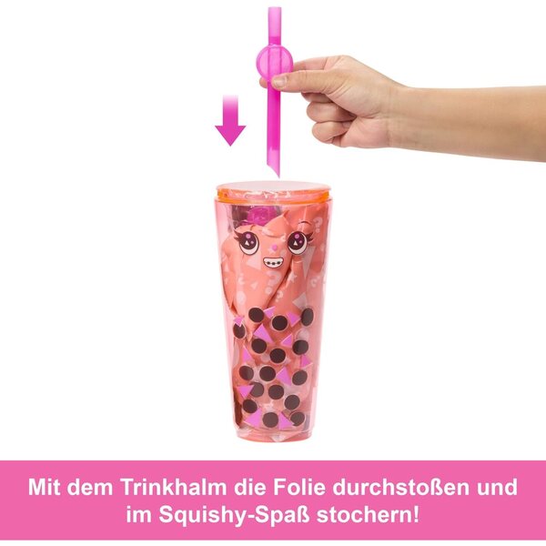 Barbie Pop Reveal Bubble Tea: Pupa Mango Mochi mit 8 Überraschungen, Accessoires und Parfüm