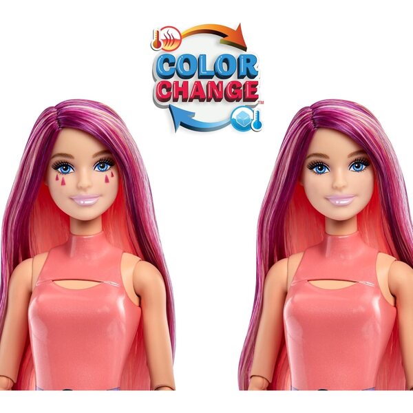 Barbie Pop Reveal Bubble Tea: Pupa Mango Mochi mit 8 Überraschungen, Accessoires und Parfüm
