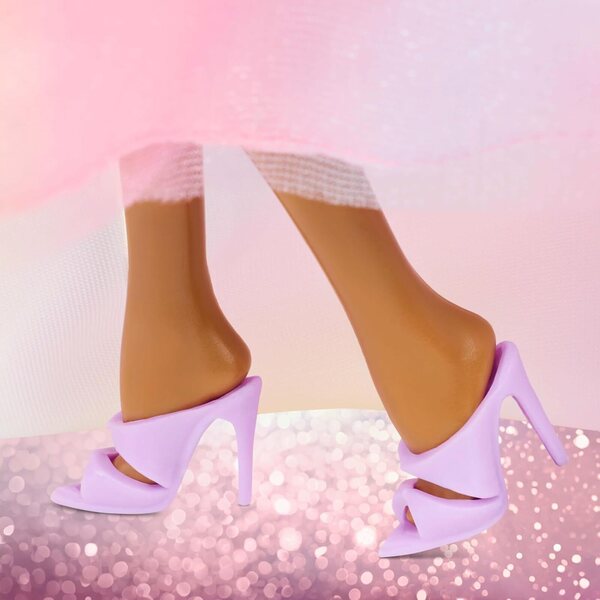 Barbie-Geburtstagswünsche mit Pastellkleid und anpassbarer Geschenkbox