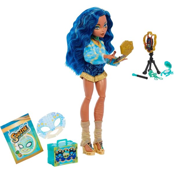 Monster High Cleo De Nile Self-Scare Secrets avec 13 accessoires et maquillage réalistes