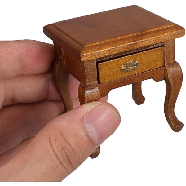 ifundom Comodino Miniatura 12 Cassetto in Stile Rustico Francese per Casa delle Bambole