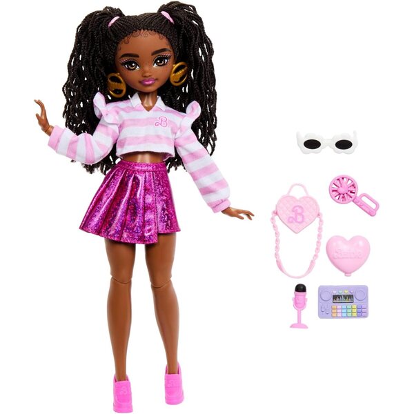 Barbie Dream Besties Brooklyn Pupa Mode und Accessoires für Tanz und Kreativitätsspiele
