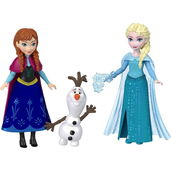 Set mit 4 Mattel Disney Frozen-Puppen mit Anna, Elsa, Olaf und Kristoff + Zubehör