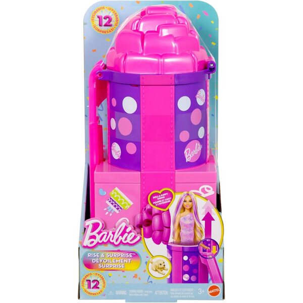 Barbie Rise & Surprise Überraschungsparty mit 12 Geschenken und Änderung der Haarfarbe
