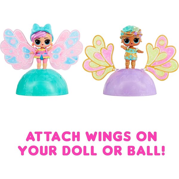 LOL. Überraschung! Fairy Tots – Sammelpuppen mit anpassbaren Feenflügeln, rosa