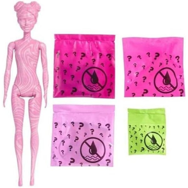 Barbie Color Reveal Sand & Sun: Puppe mit 7 Überraschungen und Farbwechsel