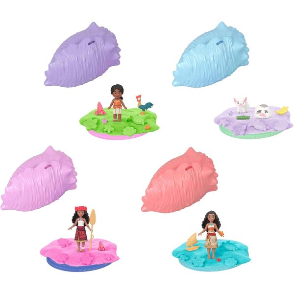 Mattel Disney Vaiana Surprise Set mit Puppe, Modelliersand und Zubehör