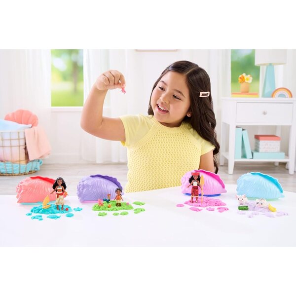 Mattel Disney Vaiana Surprise Set mit Puppe, Modelliersand und Zubehör
