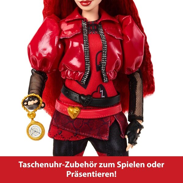 Mattel Disney Descendants 4 Rote Puppe mit Kleidung und Accessoires, inspiriert vom Film