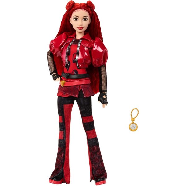 Mattel Disney Descendants 4 Rote Puppe mit Kleidung und Accessoires, inspiriert vom Film