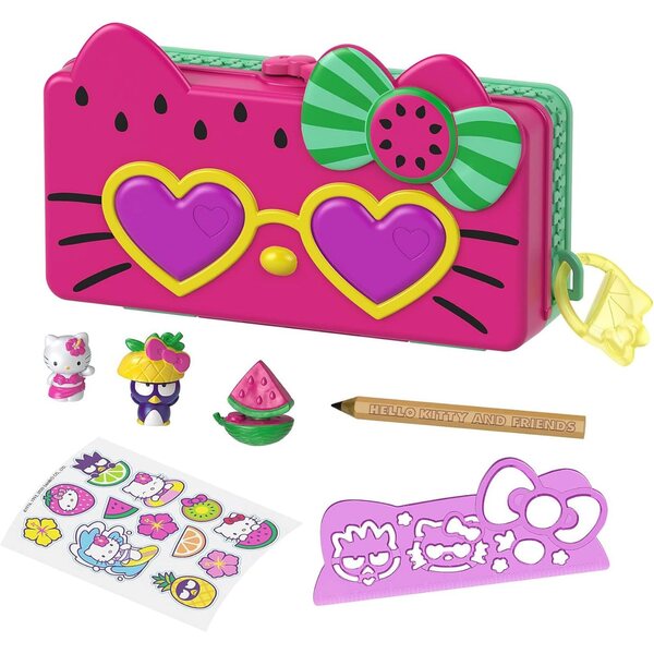 Hello Kitty & Friends Minis Strandset mit Koffer, Figuren und Zubehör